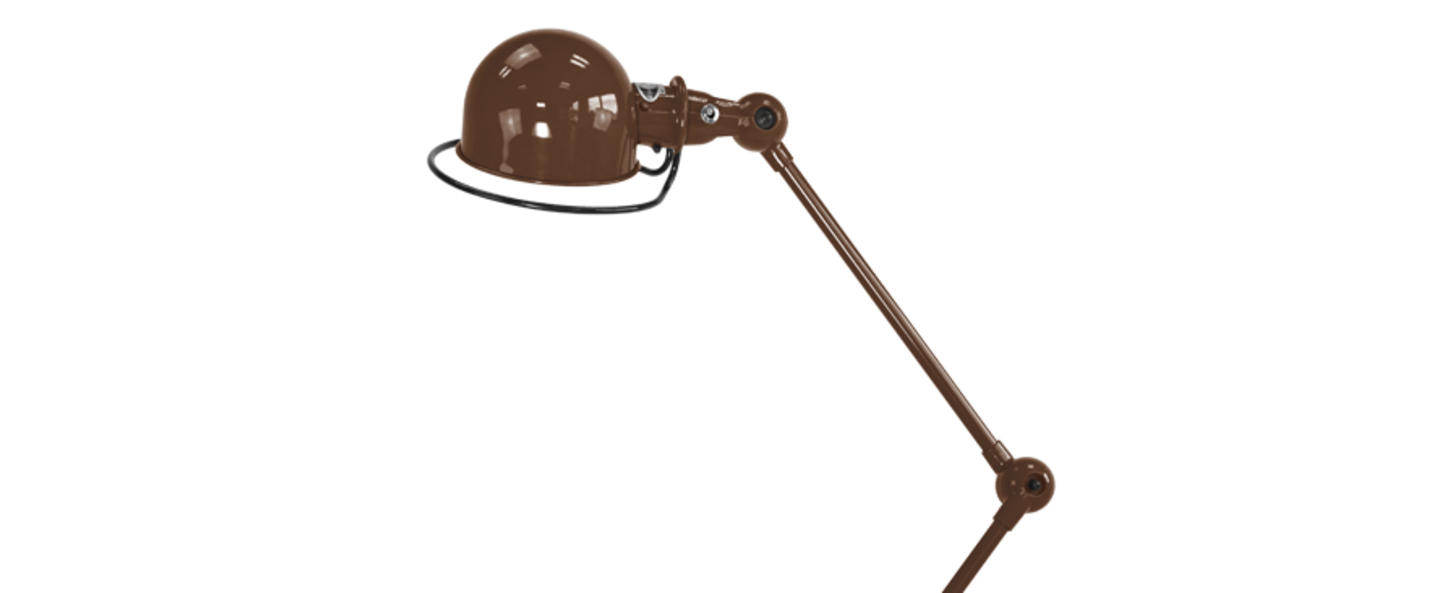 Lampe a poser loft chocolat l80cm h60cm jielde normal