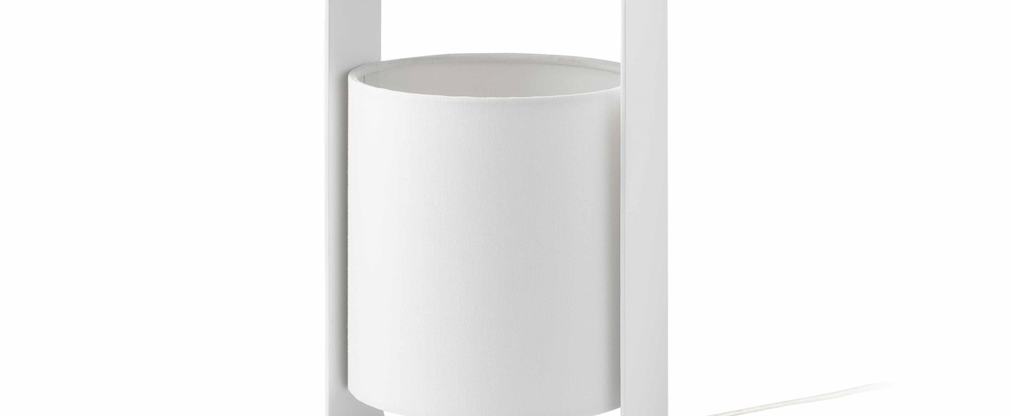 banner-image Lampe a poser lula blanc h27cm faro normal