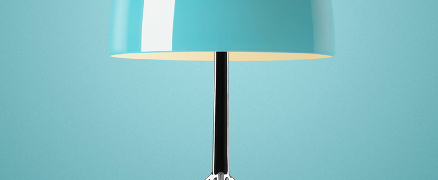 banner-image Lampe a poser lumiere grande turquoise o26cm h45cm foscarini normal