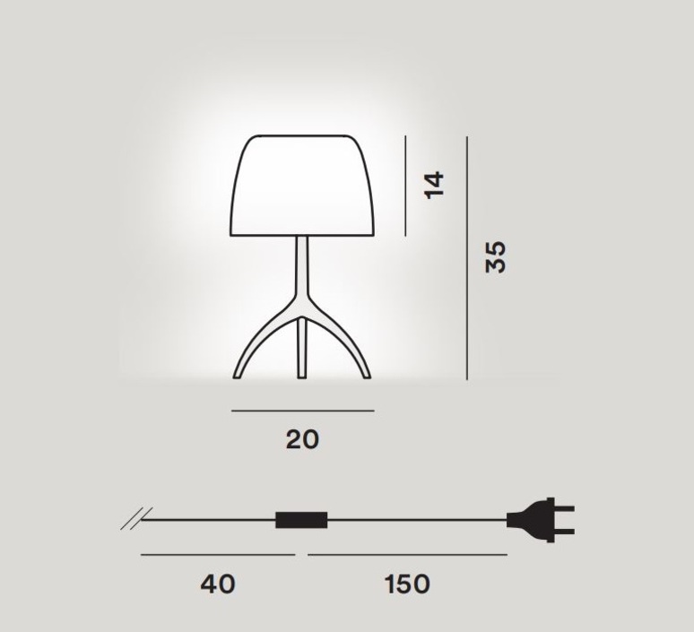 Lumiere piccola 30th pastilles dimmer rodolfo dordoni lampe a poser table lamp  foscarini 0260212f214d  design signed nedgis 92458 product