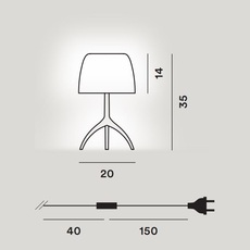 Lumiere piccola 30th pastilles dimmer rodolfo dordoni lampe a poser table lamp  foscarini 0260212f214d  design signed nedgis 92458 thumb