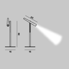 Magneto giulio iacchetti lampe a poser table lamp  foscarini fn202001r3 20  design signed nedgis 136978 thumb