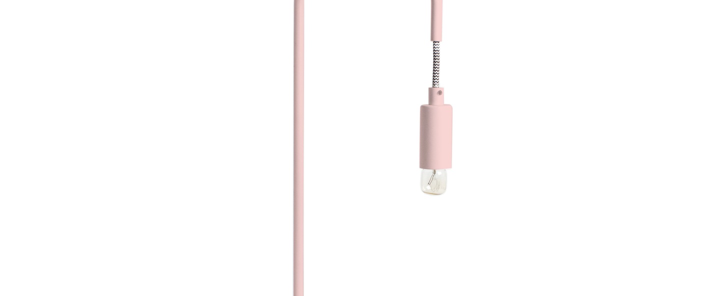 Lampe a poser mariette rose o23cm h40cm harto normal