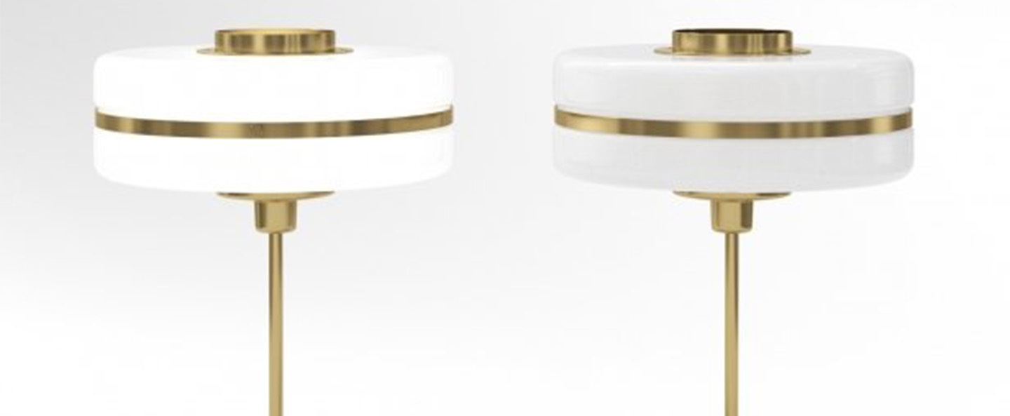 banner-image Lampe a poser masina laiton verre opalin o40cm h52 3cm bert frank normal