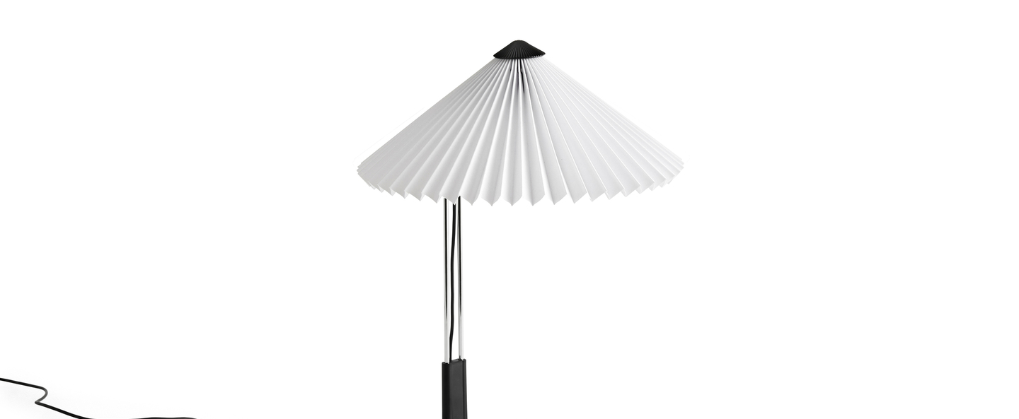 Lampe a poser matin 300 blanc base miroir led dim 2800k 150 lm o30cm h38cm hay normal