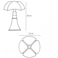 Minipipistrello gae aulenti martinelli luce 620 j t cu luminaire lighting design signed 32569 thumb