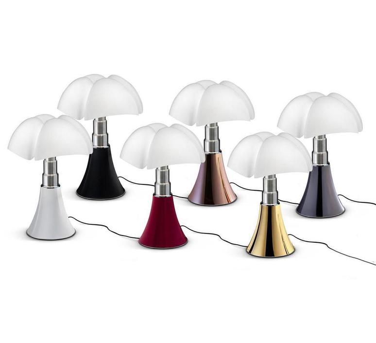 Table Lamp Mini Pipistrello Touch Dimmable White Gold Led