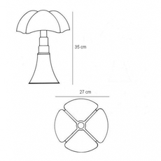 Minipipistrello gae aulenti martinelli luce 620 j t ma luminaire lighting design signed 15596 thumb