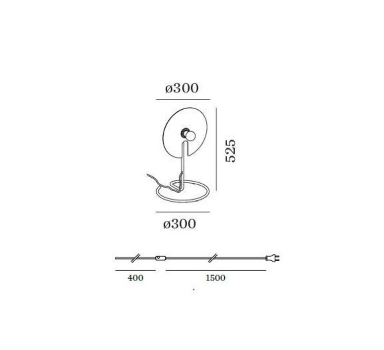 Mirro table 1 0 13 9 design lampe a poser table lamp  wever et ducre 6301e8nb0  design signed nedgis 67391 product