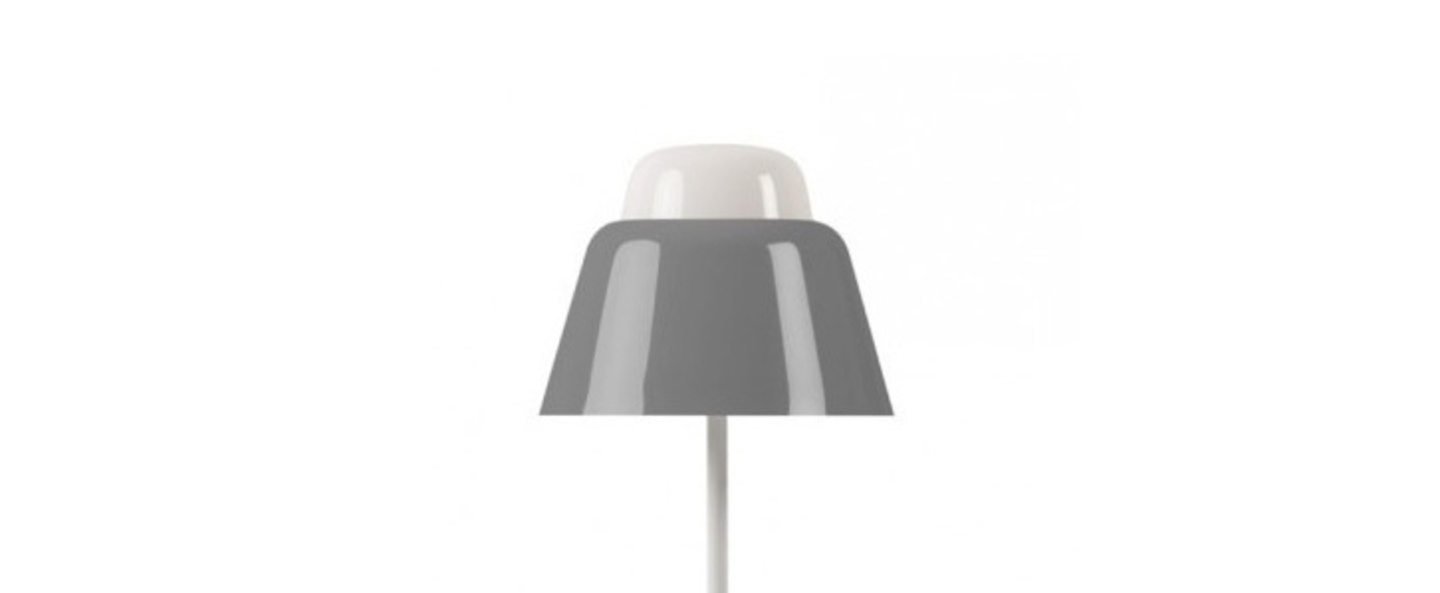 Lampe a poser modu gris h47cm o21cm teo normal