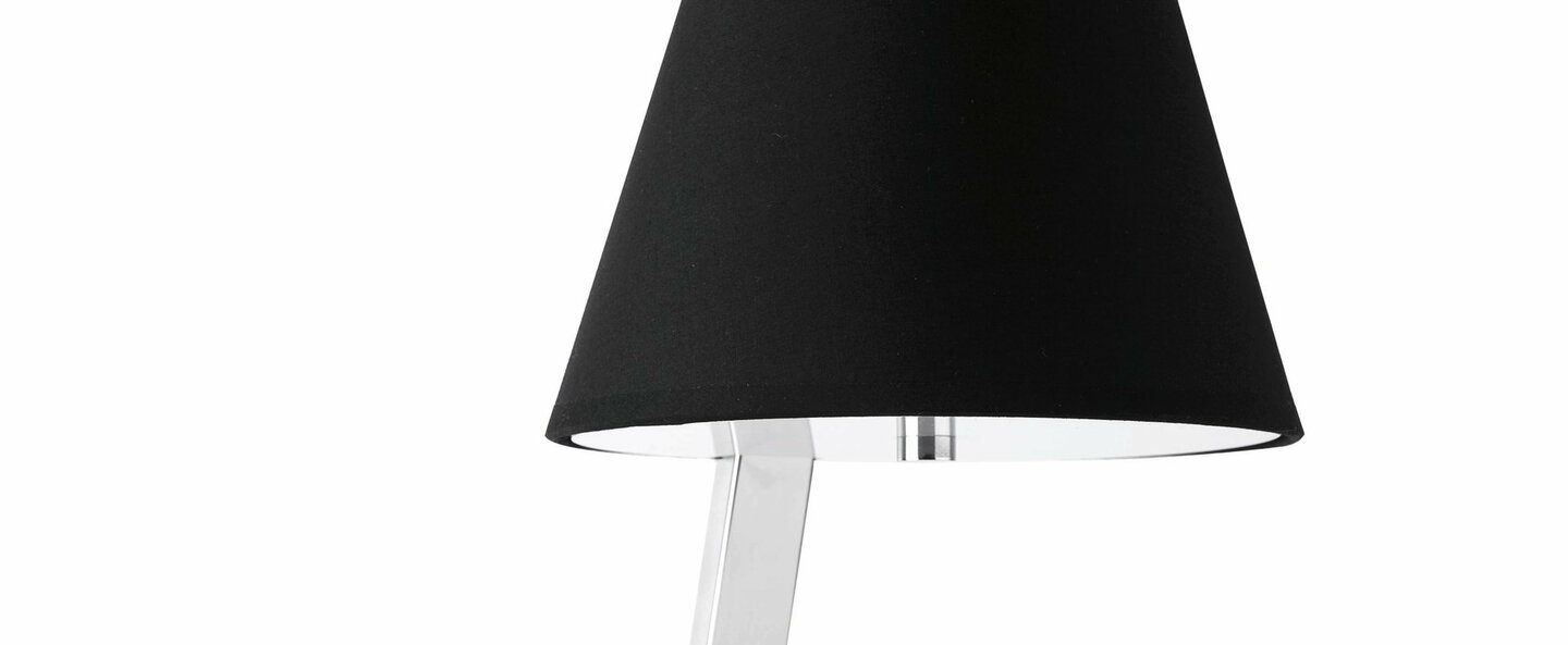 Lampe a poser moma 2 noir l23cm h44cm faro normal