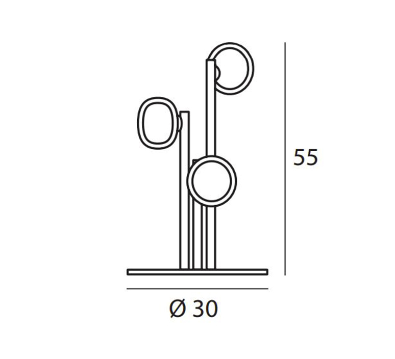 Nabila 552 33 corrado dotti lampe a poser table lamp  tooy 55233 c2c41clear  design signed nedgis 123044 product