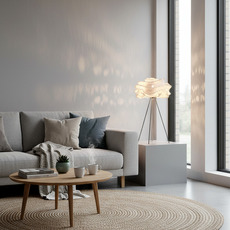 Tischleuchte, Nevo Large, Weiß, Ø 38 cm, H 70 cm - a-emotional light