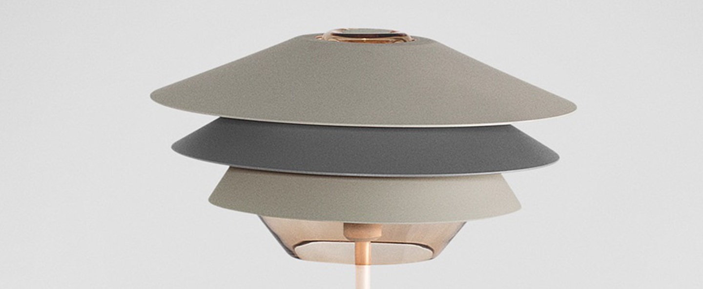 banner-image Lampe a poser overlay beige gris h50cm b lux normal