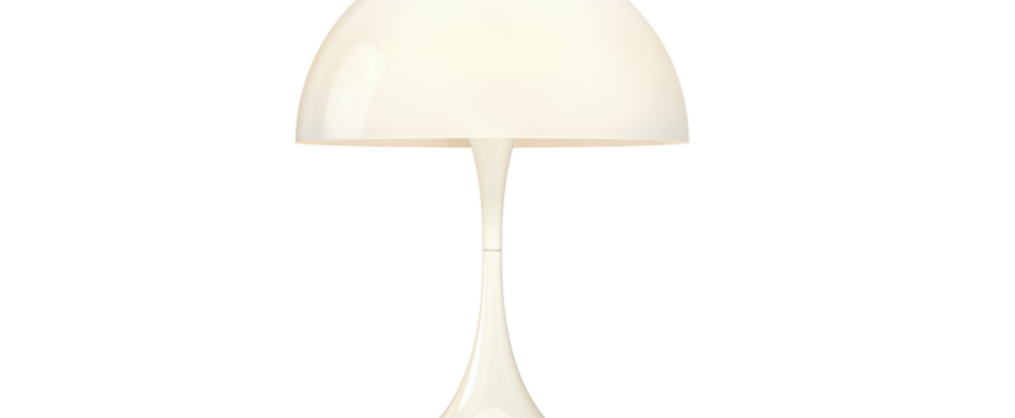 Lampe a poser panthella mini blanc led o25cm h33 5cm louis poulsen normal