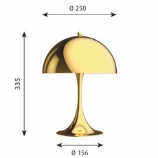 Panthella mini verner panton lampe a poser table lamp  louis poulsen 5744167110  design signed nedgis 106301 thumb