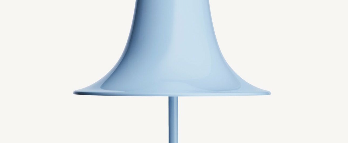 Lampe a poser pantop 23 bleu o23cm h38cm verpan normal