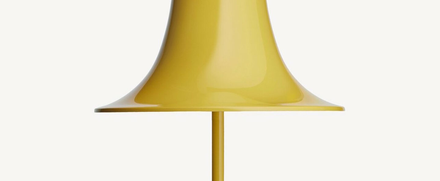 Lampe a poser pantop 23 jaune o23cm h38cm verpan normal