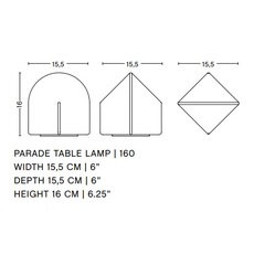 Parade 160 studio viola heyn johnsen and jonas trampedach lampe a poser table lamp  hay ab690 a437 ah47  design signed nedgis 156916 thumb