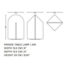 Parade 240 studio viola heyn johnsen and jonas trampedach lampe a poser table lamp  hay ab690 b523 ah48  design signed nedgis 156948 thumb