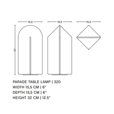 Parade 320 studio viola heyn johnsen and jonas trampedach lampe a poser table lamp  hay ab690 a568 ah49  design signed nedgis 156935 thumb