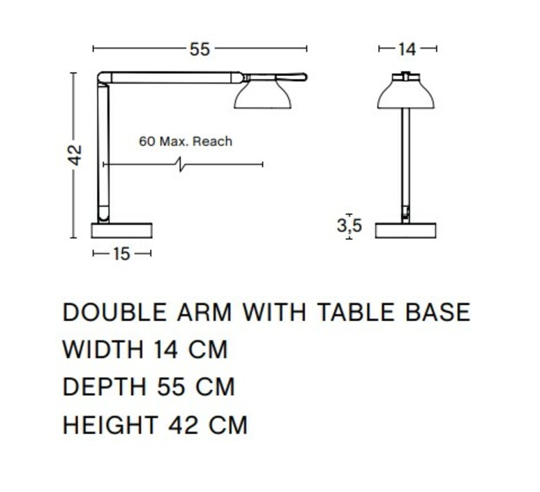 Pc task double arm w base soft quel designer pierre charpin lampe a poser  hay ab086 a681  design signed nedgis 197581 product