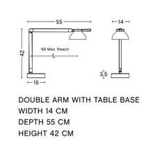 Pc task double arm w base soft quel designer pierre charpin lampe a poser  hay ab086 a681  design signed nedgis 197581 thumb