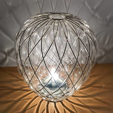 Pinecone paola navone lampe a poser table lamp  fontana arte 4340tr chrome transparent  design signed nedgis 65730 thumb