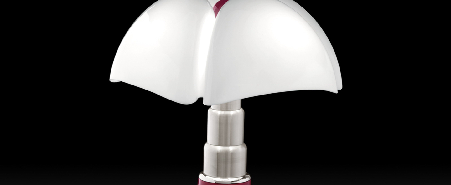 Lampe a poser pipistrello led rouge h86cm martinelli luce normal