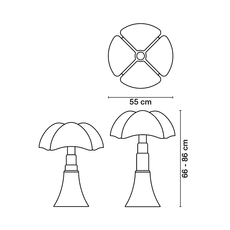 Pipistrello gae aulenti martinelli luce 620 ne luminaire lighting design signed 15641 thumb