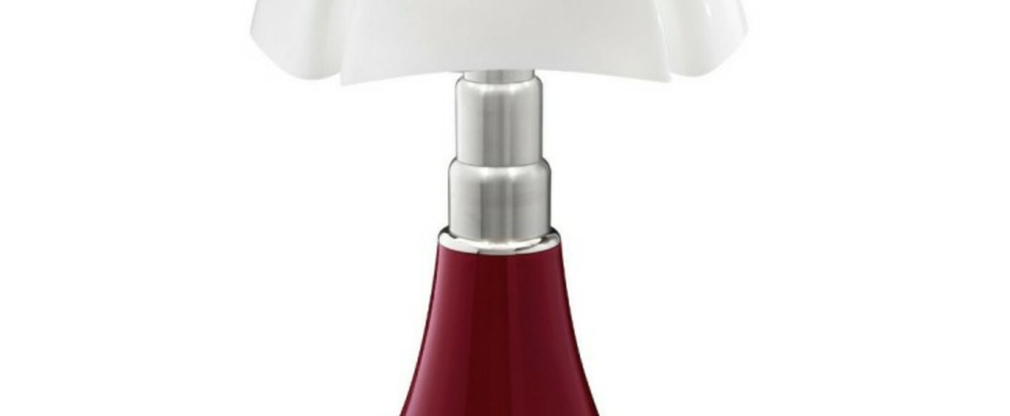 Lampe a poser pipistrello rouge o55cm h86cm martinelli luce normal