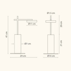 Rafaela  lampe a poser  robin 1032  design signed nedgis 204636 thumb