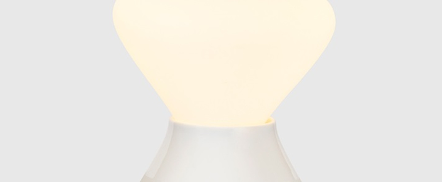 Lampe a poser reflection noma blanc o16cm h23cm tala normal