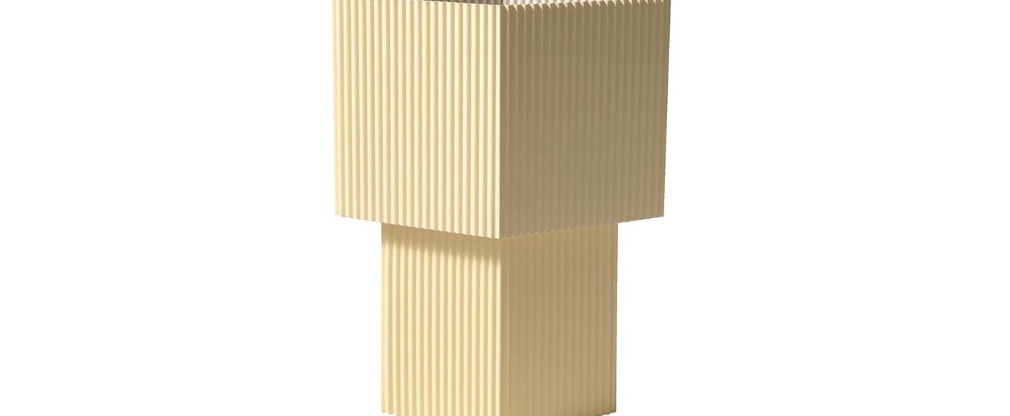 Lampe a poser romb mini beige vanille ip44 l8cm h19cm pholc normal