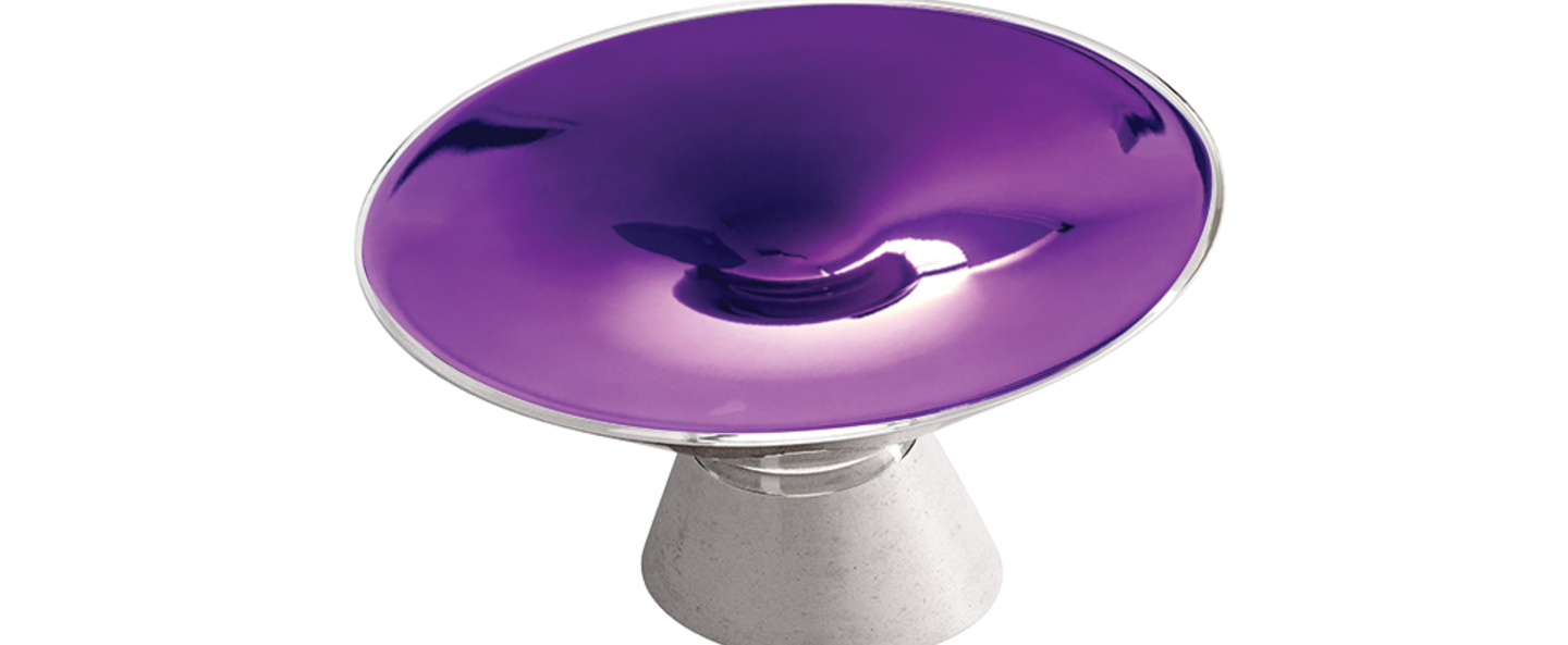 Lampe a poser shen violet led l37cm h24 5cm kundalini normal