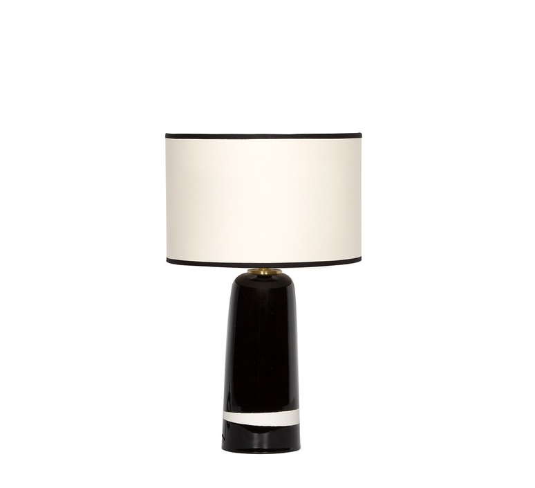 Table lamp, Sicilia, black, L30cm, H50cm - Sarah Lavoine - Nedgis Lighting