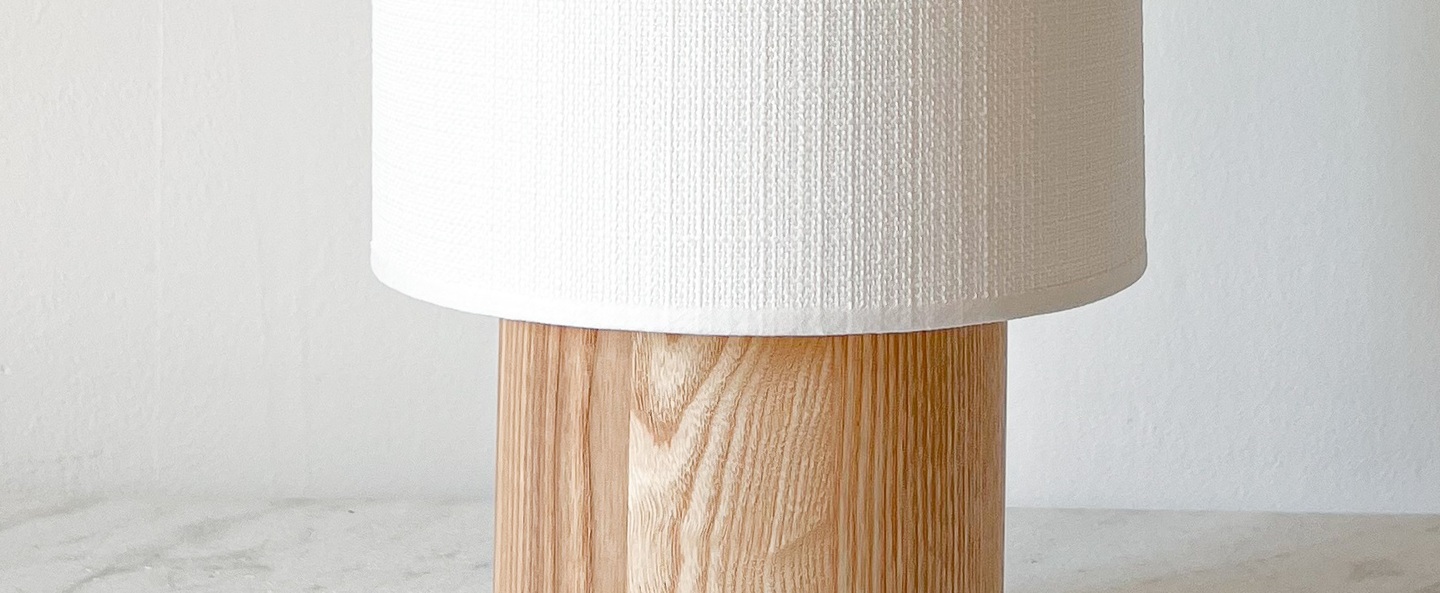 Lampe a poser simone petite bois naturel blanc o18cm h33cm an so normal