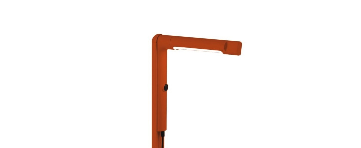 Lampe a poser siptel orange h60cm l22cm fontana arte normal