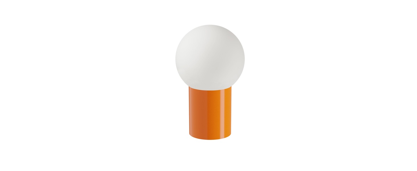 Lampe a poser soeur small ral 2004 orange pur o35cm h56cm laurence du tilly normal