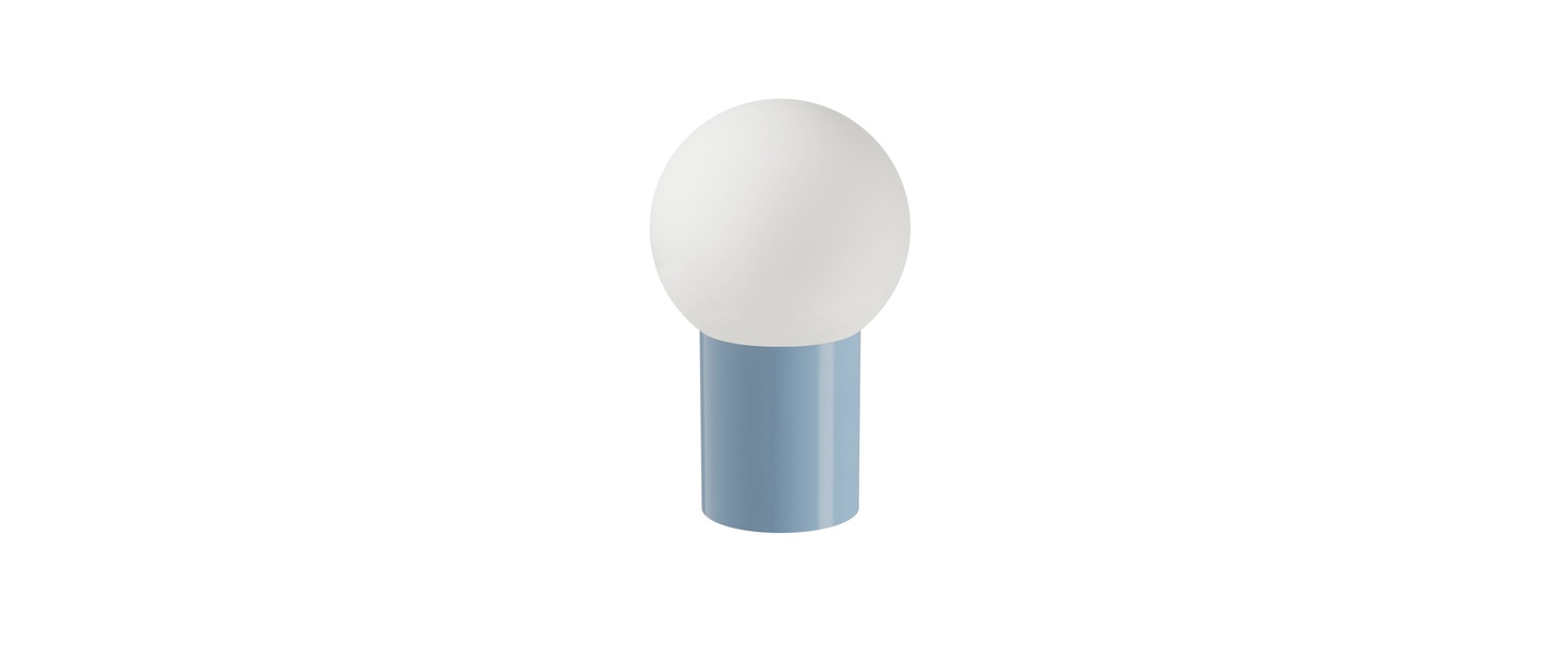 Lampe a poser soeur small ral 5014 bleu pigeon o35cm h56cm laurence du tilly normal