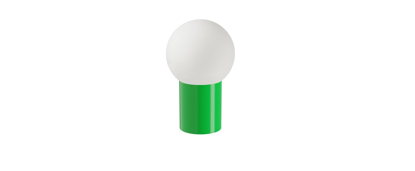 Lampe a poser soeur small ral 6037 vert pur o35cm h56cm laurence du tilly normal