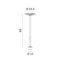 Sol t1 quel designer paolo rizzatto lampe a poser  rotaliana 1sot1 001 62 el1  design signed nedgis 181277 thumb