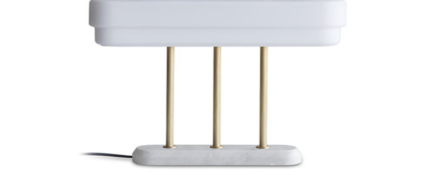 banner-image Lampe a poser spate laiton marbre carrara l44cm h40cm bert frank normal
