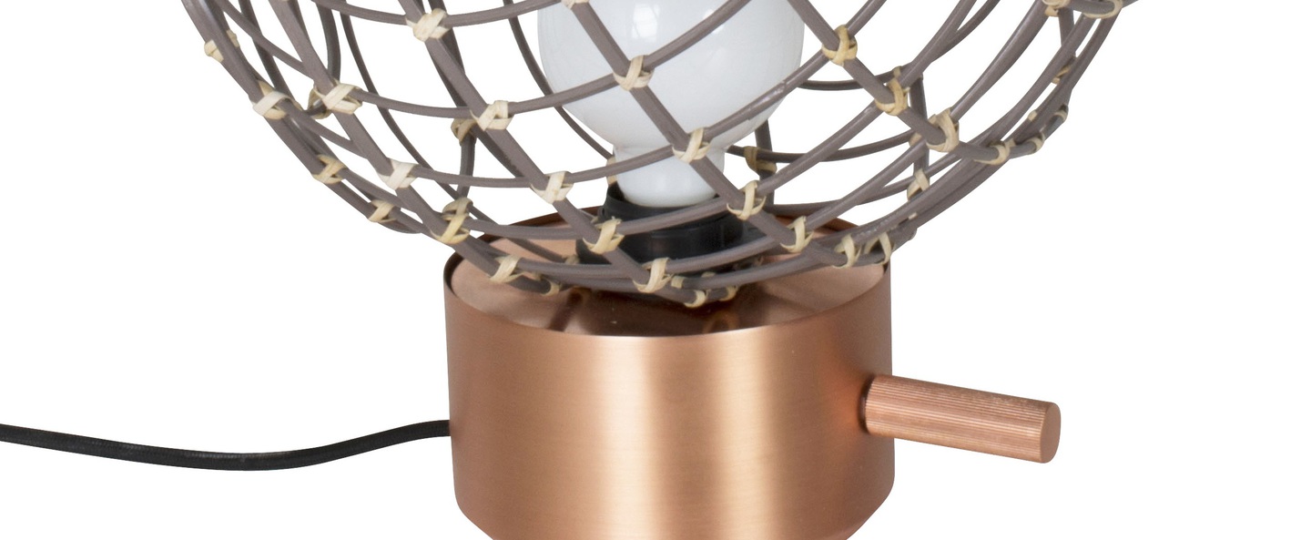 Lampe a poser sphere bambo m taupe o32cm cm forestier 20913 0 normal