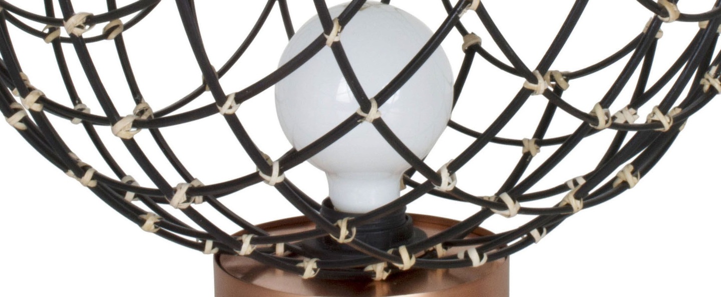 banner-image Lampe a poser sphere bamboo m noir o32cm hcm forestier normal
