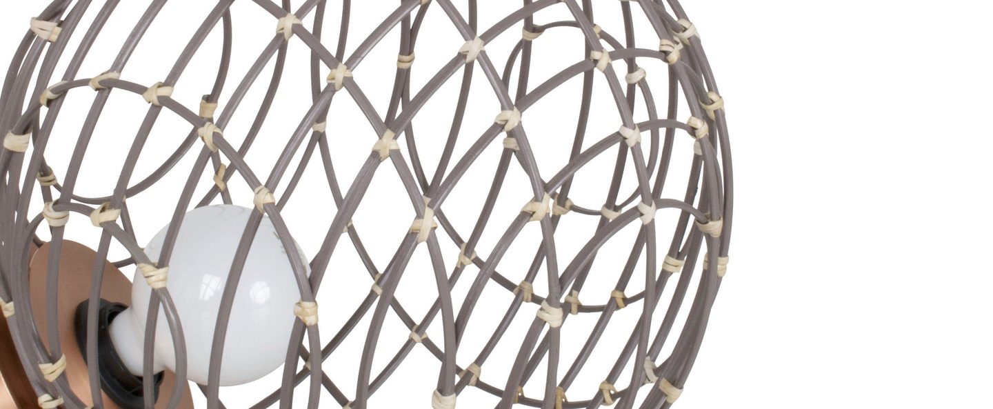 banner-image Lampe a poser sphere bamboo m taupe o32cm cm forestier normal