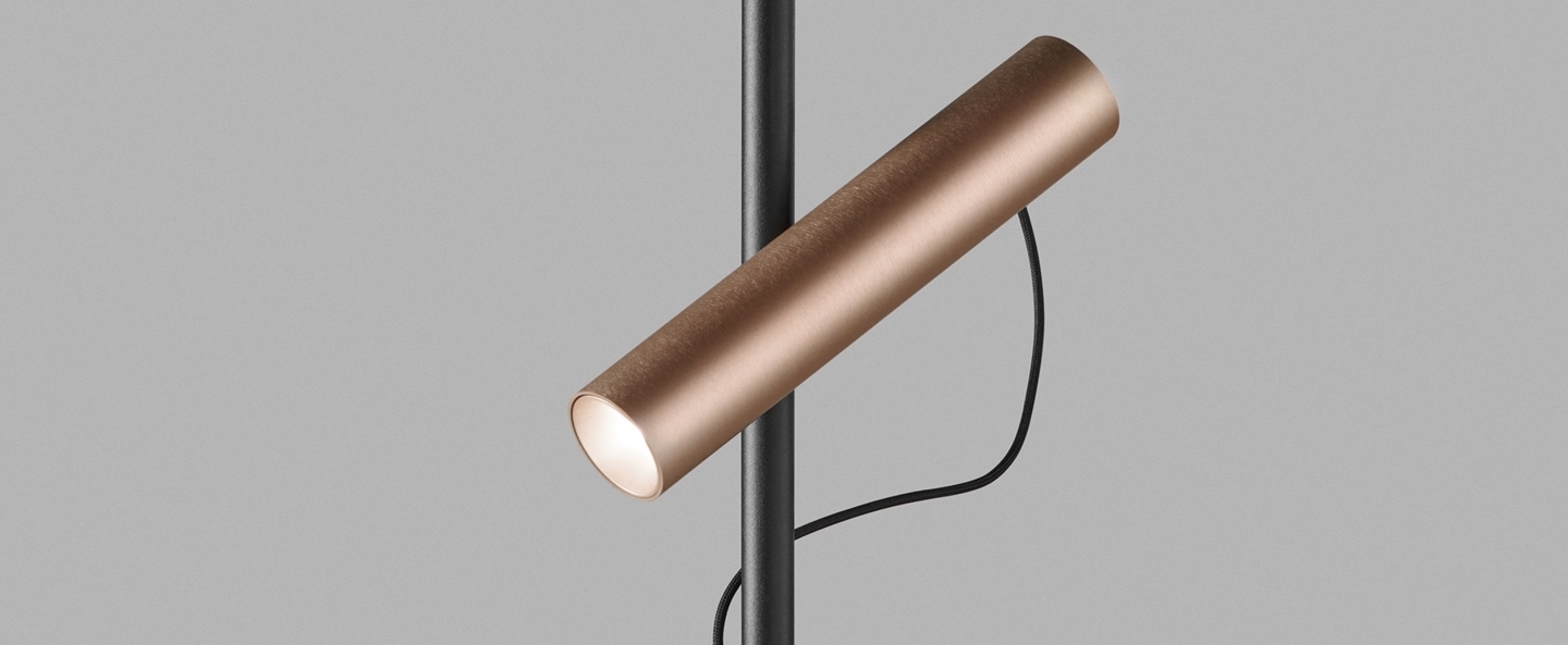 banner-image Lampe a poser spirit t1 noir rose dore led 2700k 550lm o20cm h44 6cm light point normal