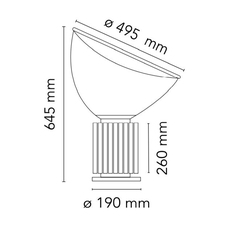 Taccia LED transparenter Diffusor & Reflektor (PMMA) F6609000