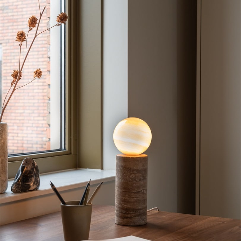 Table lamp, Tivoli, sand, Ø12cm, H33cm - It's about Romi - Nedgis