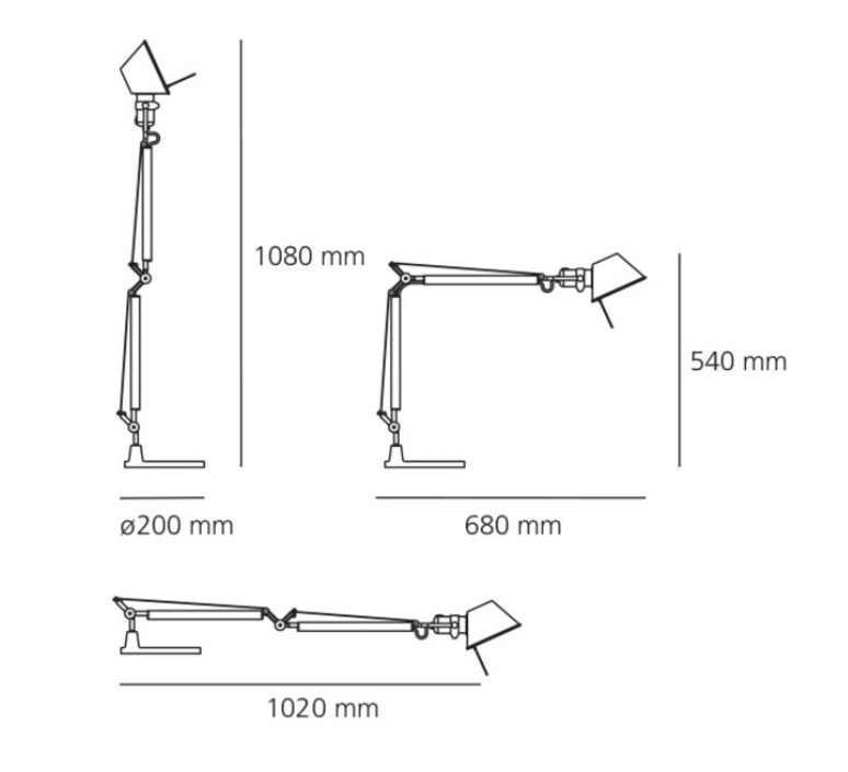 Tolomeo michele de lucchi lampe a poser table lamp  artemide a005910 a008600  design signed nedgis 120292 product